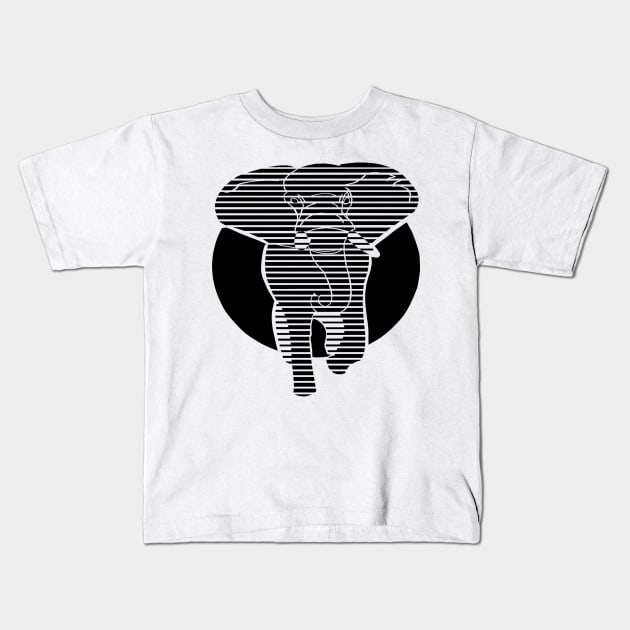 elephants art Kids T-Shirt by creativeminds